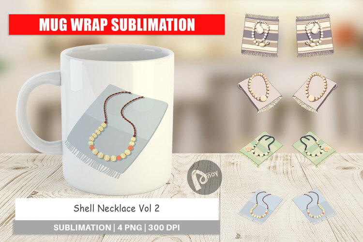 Mug Wrap Shell Necklace example image 1