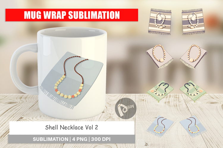 Mug Wrap Shell Necklace