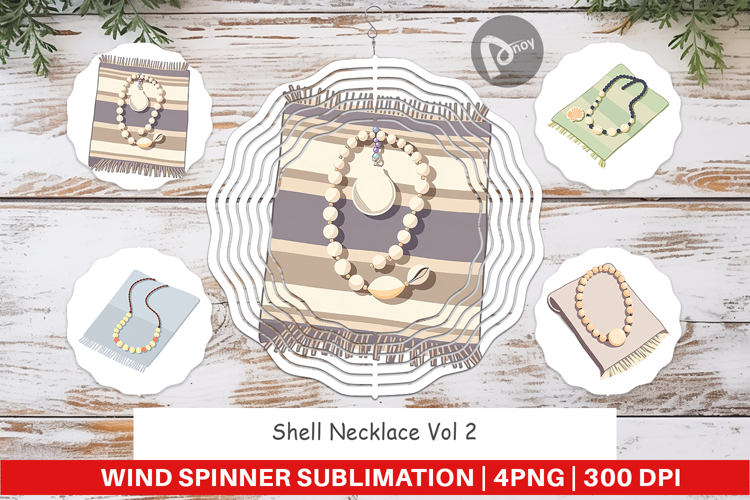 Wind Spinner Shell Necklace
