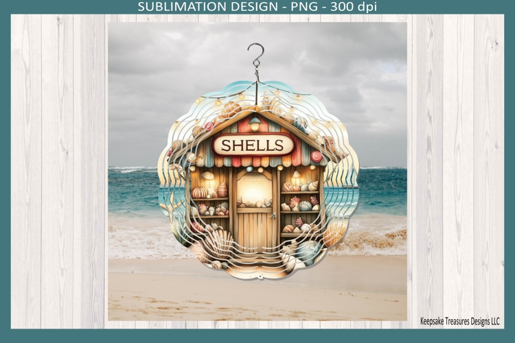 Summer Wind Spinner PNG Coastal Summer Sublimation Decor