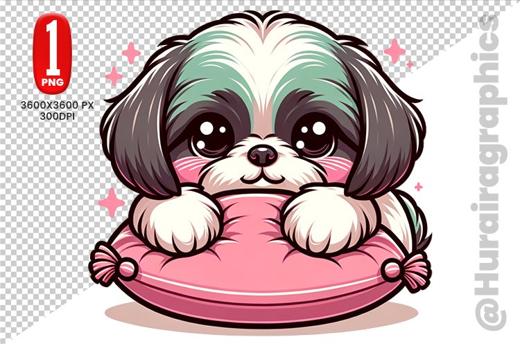Shih Tzu Clipart Image 21