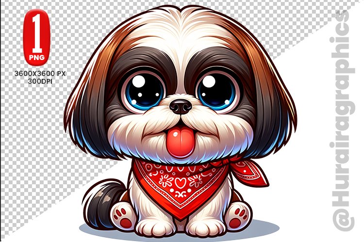Shih Tzu Clipart Image 19