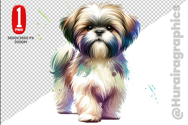 Shih Tzu Clipart Image 13