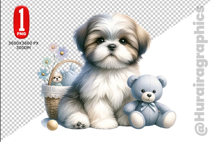 Shih Tzu Clipart Image 12