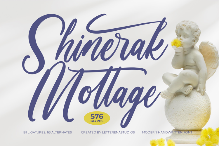 Shinerak Mottage Modern Handwritten Font