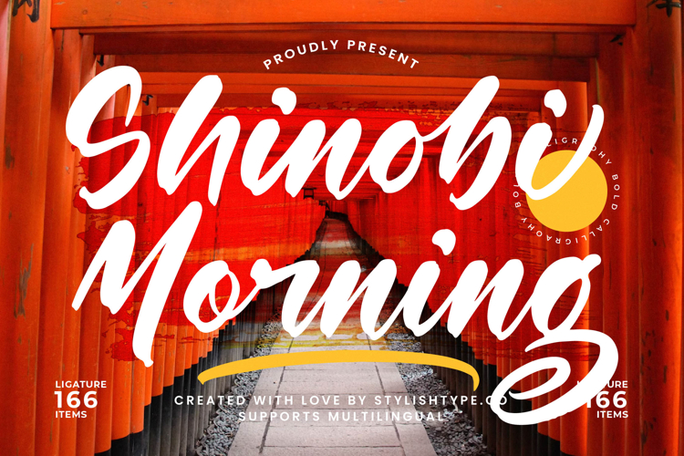 Shinobi Morning - Bold Calligraphy Font