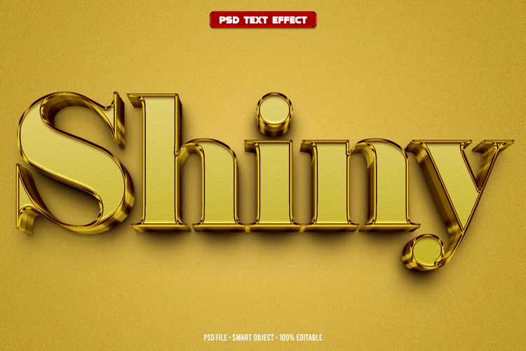 Shiny 3D editable text effect