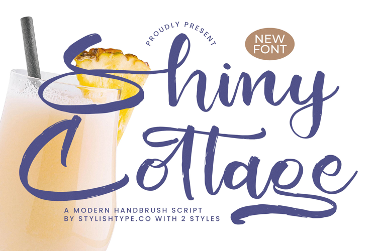 Shiny Cottage - Modern Handbrush Script