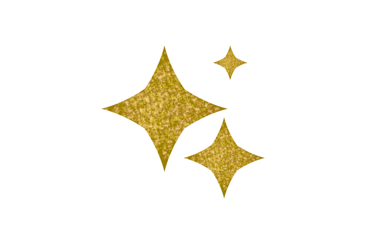 Shiny glitter star shape graphic element art