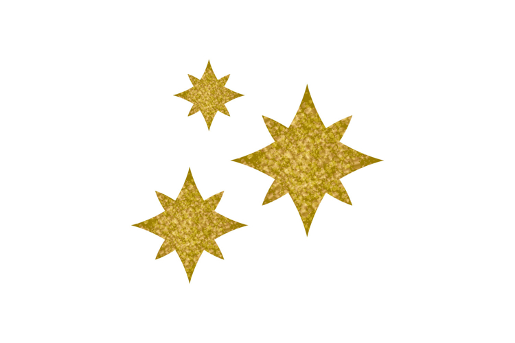 Shiny glitter star shape graphic element vector