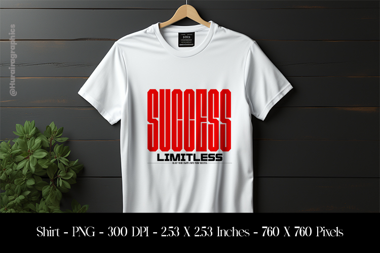 Success Limitless T-Shirt Sublimation Design PNG