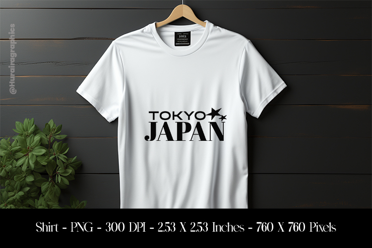 Tokyo Japan T-Shirt Sublimation Design PNG