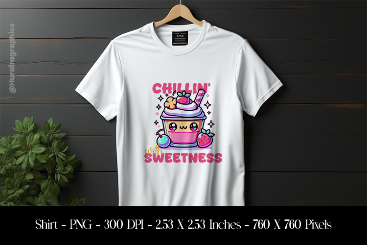 Chillin Sweetness T-Shirt Sublimation Design PNG