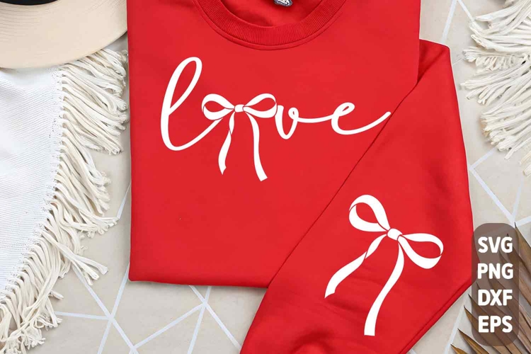 Love valentine Coquette SVG PNG, Coquette Valentines Svg