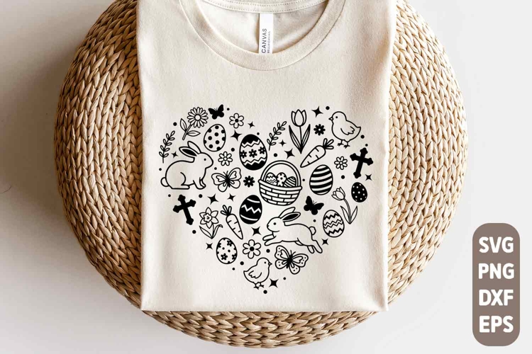 Funny Easter Heart SVG PNG | Easter Svg | Easter Bunny Png