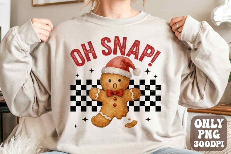 Oh Snap Christmas Png | Gingerbread Man Png | Christmas Png