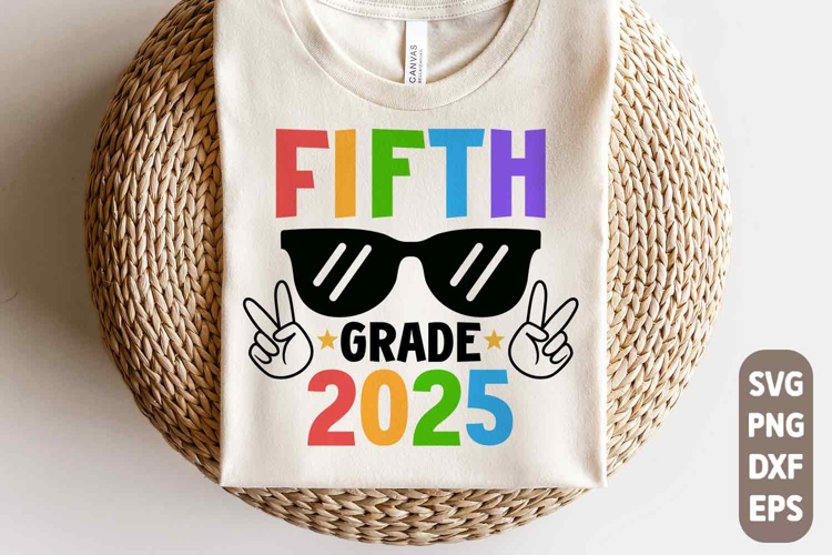 Fifth Grade 2025 SVG, Graduation SVG, 5th Grade Shirt, PNG