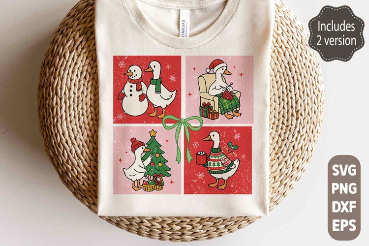 Merry Christmas Goose Svg Png | Winter Svg | Goose Christmas