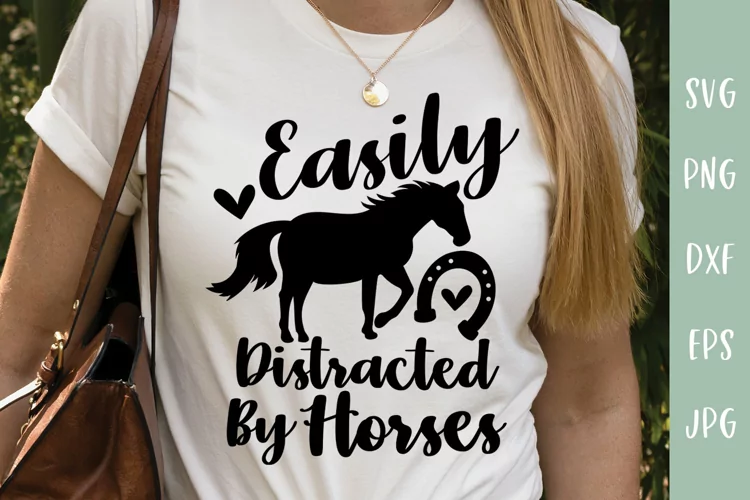 Easily Distracted By Horses | Horse SVG