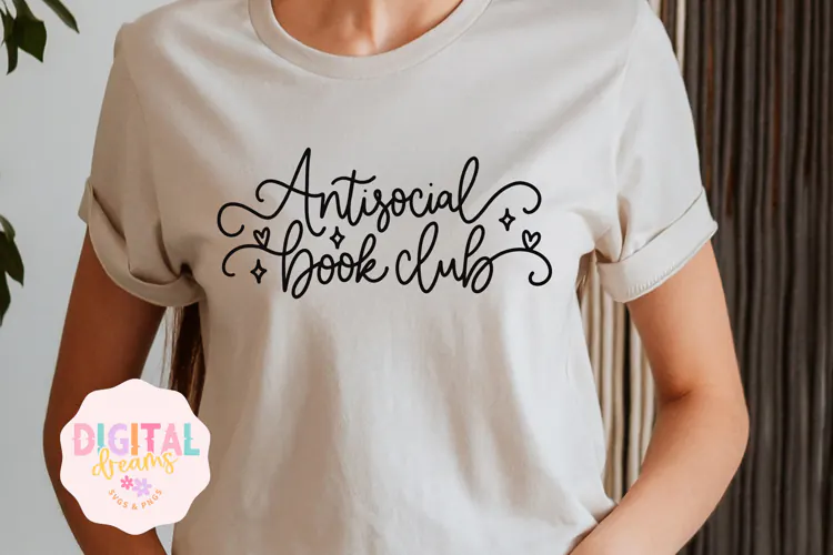 Antisocial Book Club SVG PNG