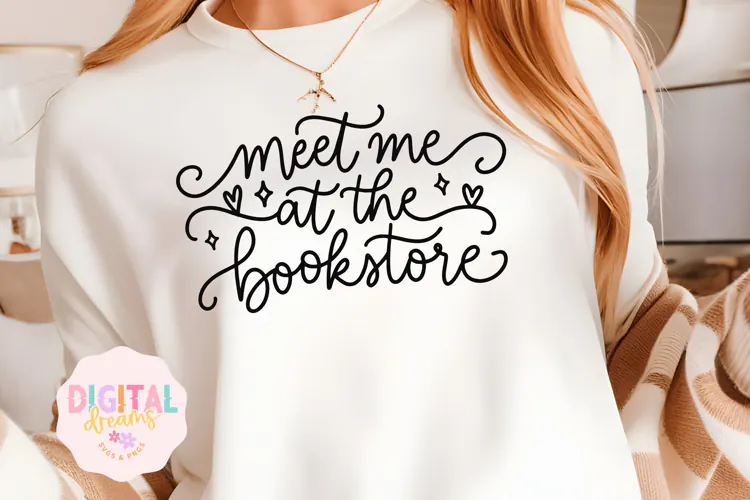 Meet Me At The Bookstore SVG PNG