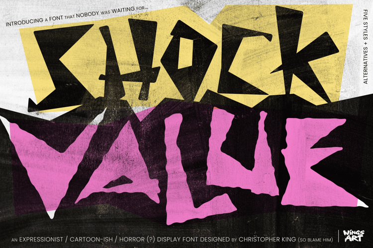 Shock Value - An Expressionist, Cartoon-ish, Horror Display