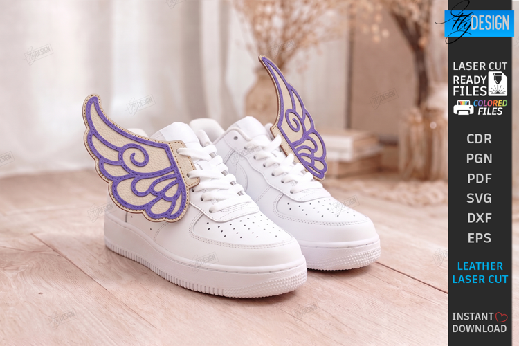 Shoe Wings Laser Cut | Clouds Wings for Boots Accessories