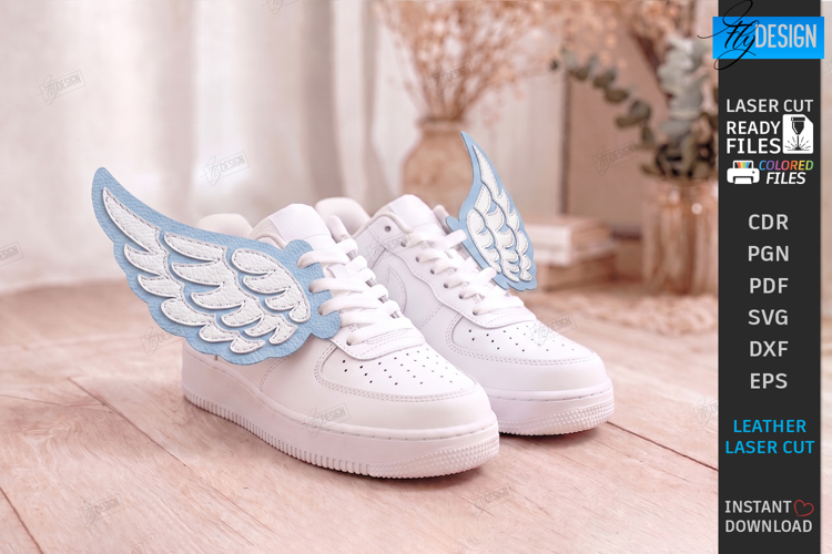 Shoe Wings Laser Cut | Angel Wings for Boots Accessories