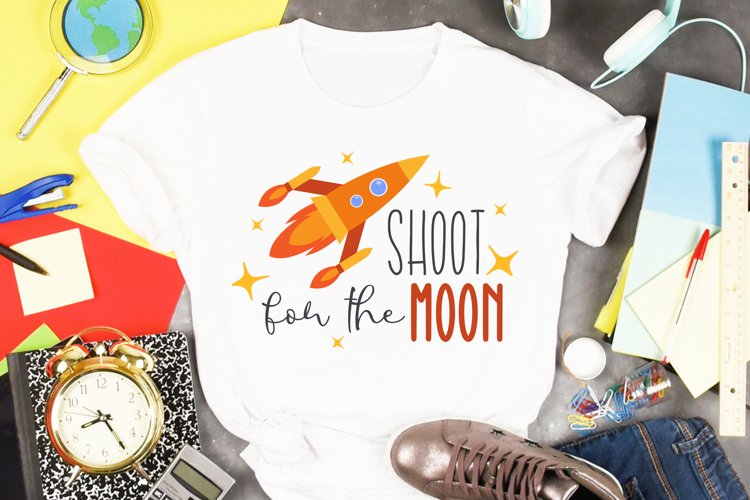 Space Sublimation Design | Shoot For The Moon example image 1