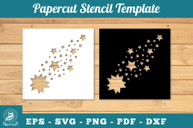 Shooting Stars Svg Image 11