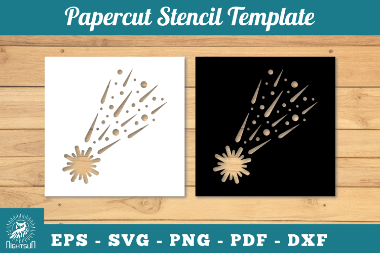 Shooting Stars Svg Image 10
