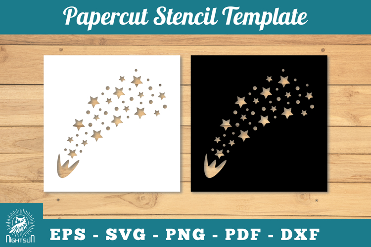 Shooting Stars Svg Image 9