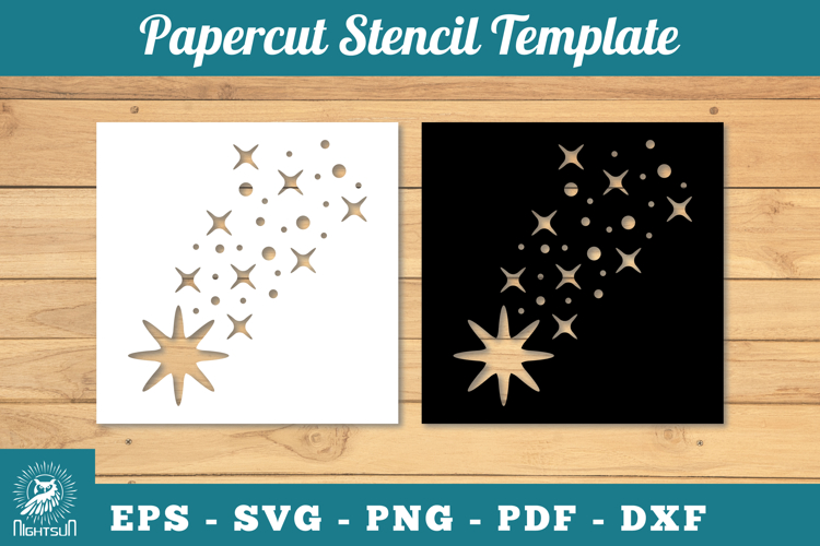 Shooting Stars Svg Image 8