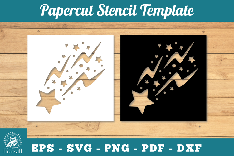 Shooting Stars Svg Image 7