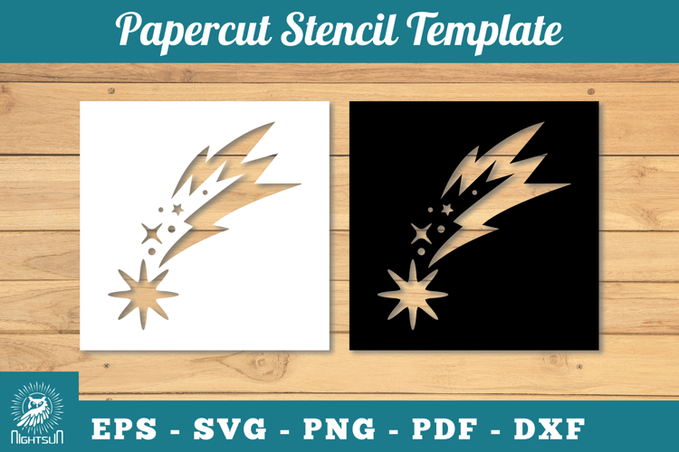Shooting Stars Svg Image 6