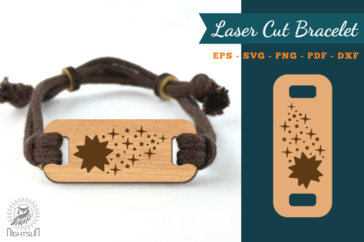 Shooting Stars Lasercut Bracelet