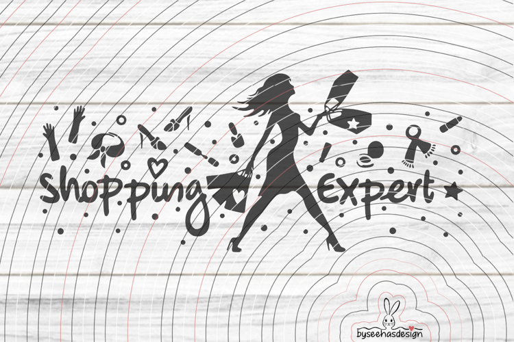 Shopping Expert cutting file SVG DXF