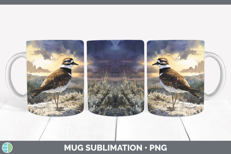 GorgeousShorebirds Sunset Mug Wrap design.