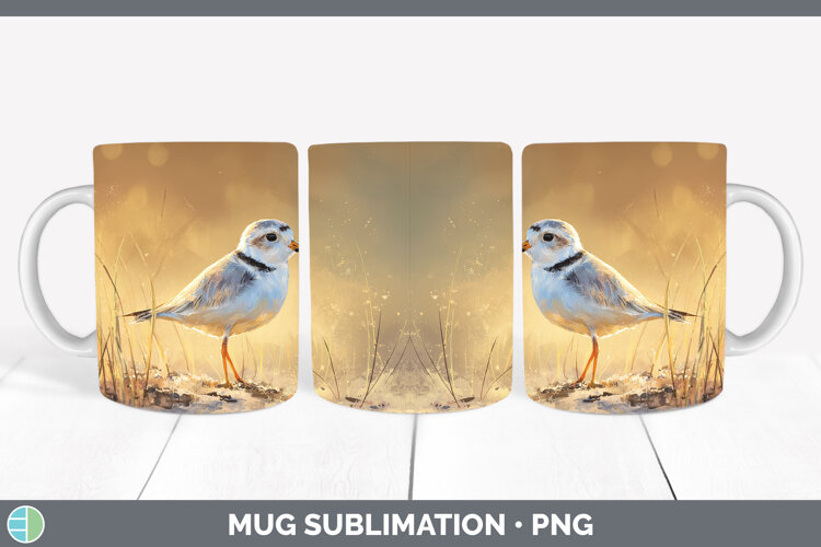 GorgeousShorebirds Sunset Mug Wrap design.