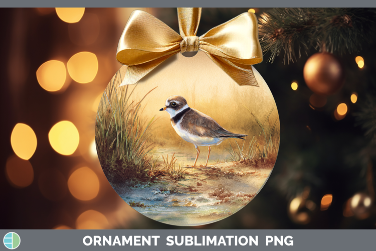 Semipalmated Plover Shorebirds Sunset Ornament Sublimation D