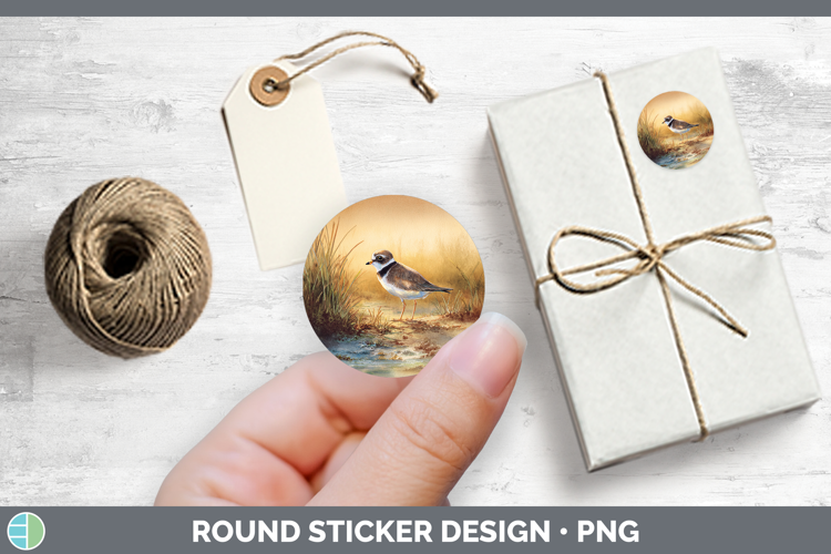 Semipalmated Plover Shorebirds Sunset Stickers Design