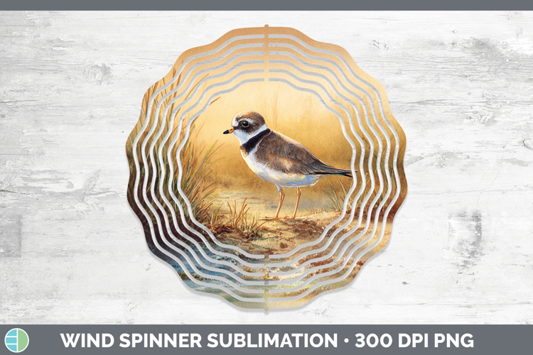Semipalmated Plover Shorebirds Sunset Wind Spinner Sublimati