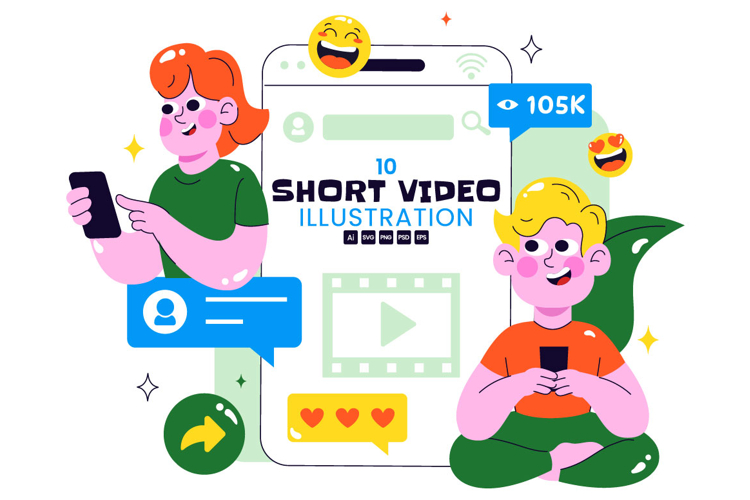 10 Short Video and Reels Illustration