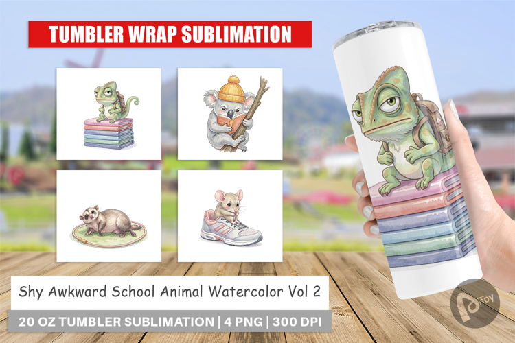 Shy Awkward School Animal Tumbler