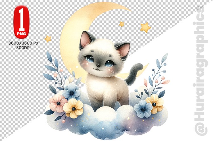 Cute Cat Clipart Image 15