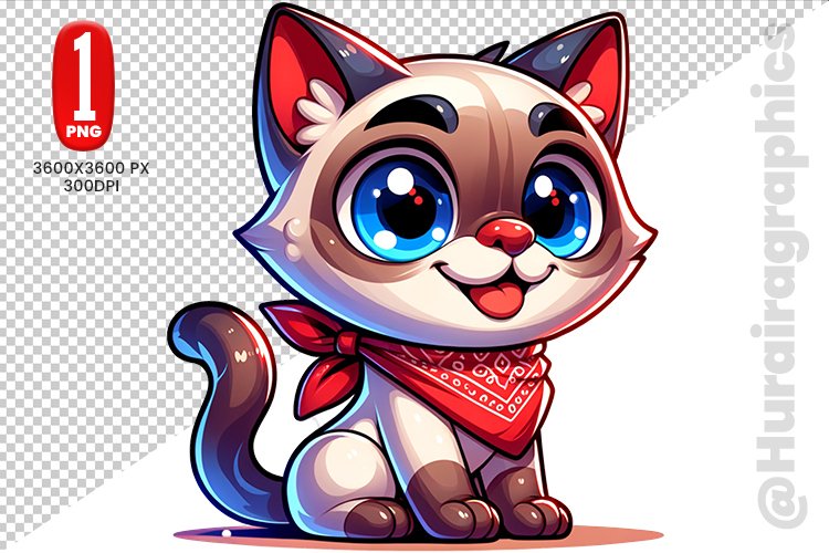 Cute Cat Clipart Image 15