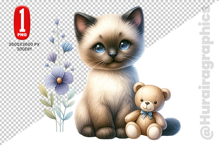 Cute Cat Clipart Image 13