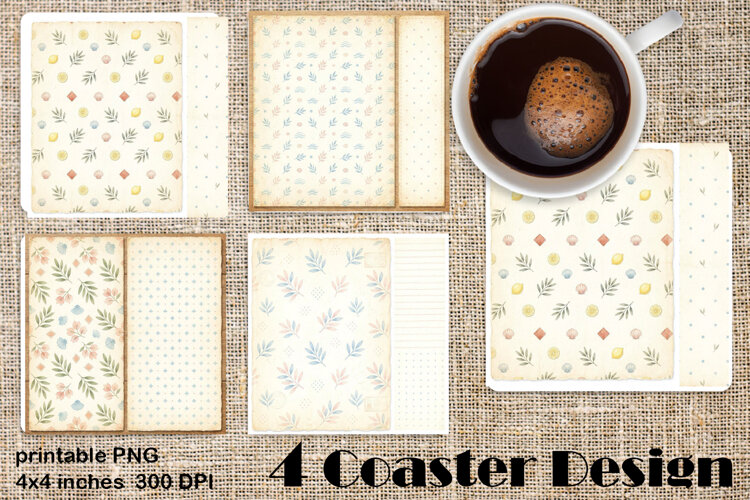 Sicilian Tile ceramics in chinoiserie style Square Coaster example image 1