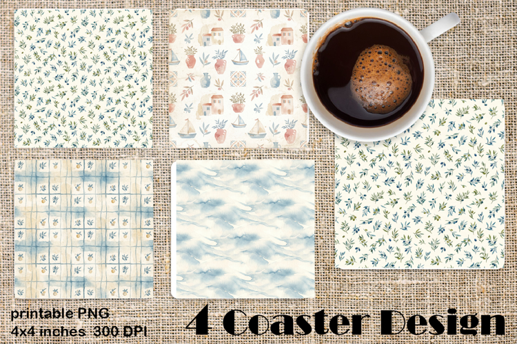 Sicilian Tile ceramics in chinoiserie style Square Coaster