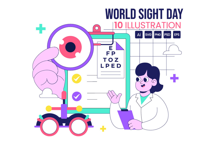 10 World Sight Day Illustration